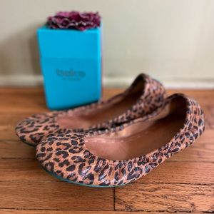 Leopard print Tieks, size 9